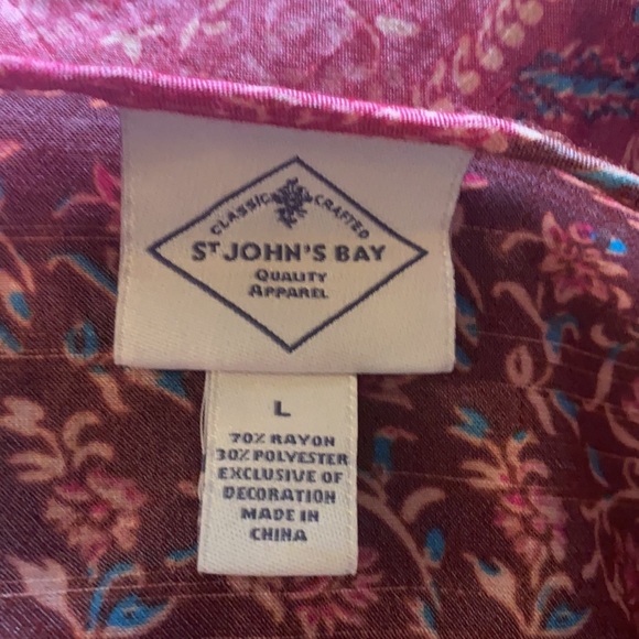 🌸St. John’s bay boho pink paisley tunic🌸 - Picture 8 of 8